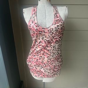 Almost Famous pink sequins Tank Top